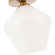 Rochester 1 Light 8 inch Brass Flush Mount Ceiling Light