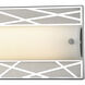 Florid LED 25 inch Silver with Matte Nickel Vanity Light Wall Light