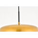 Amity 1 Light 13.8 inch Satin Gold Pendant Ceiling Light