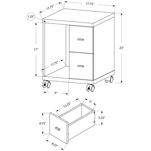 Harmar Cappuccino Office Cabinet