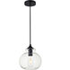 Gwynedd 1 Light 8 inch Black Pendant Ceiling Light