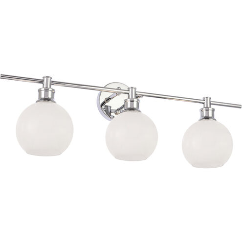 Syracuse 3 Light 28 inch Chrome Wall sconce Wall Light