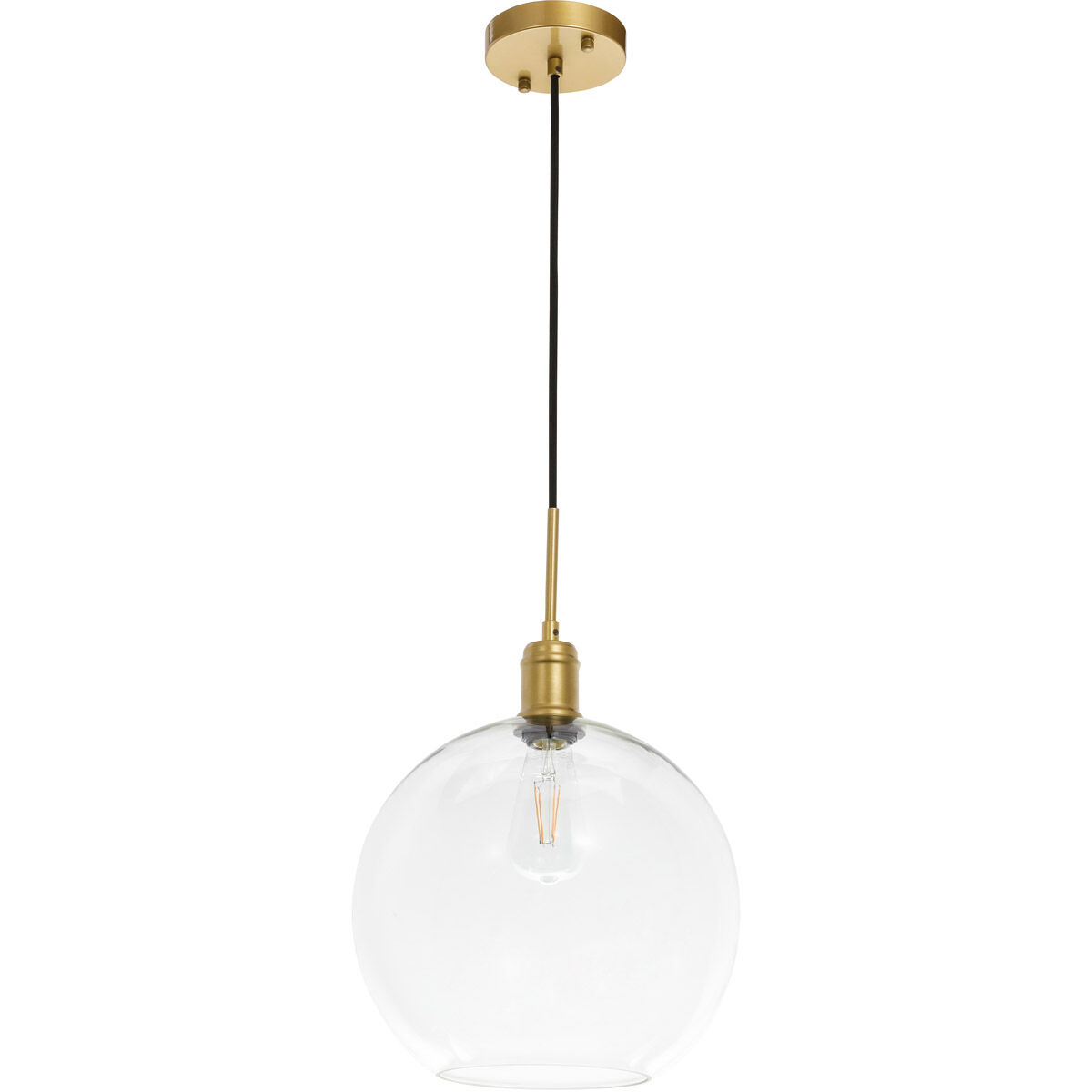 Rensselaer 1 Light 13 inch Brass Pendant Ceiling Light