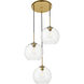 Huntington 3 Light 20 inch Brass Pendant Ceiling Light