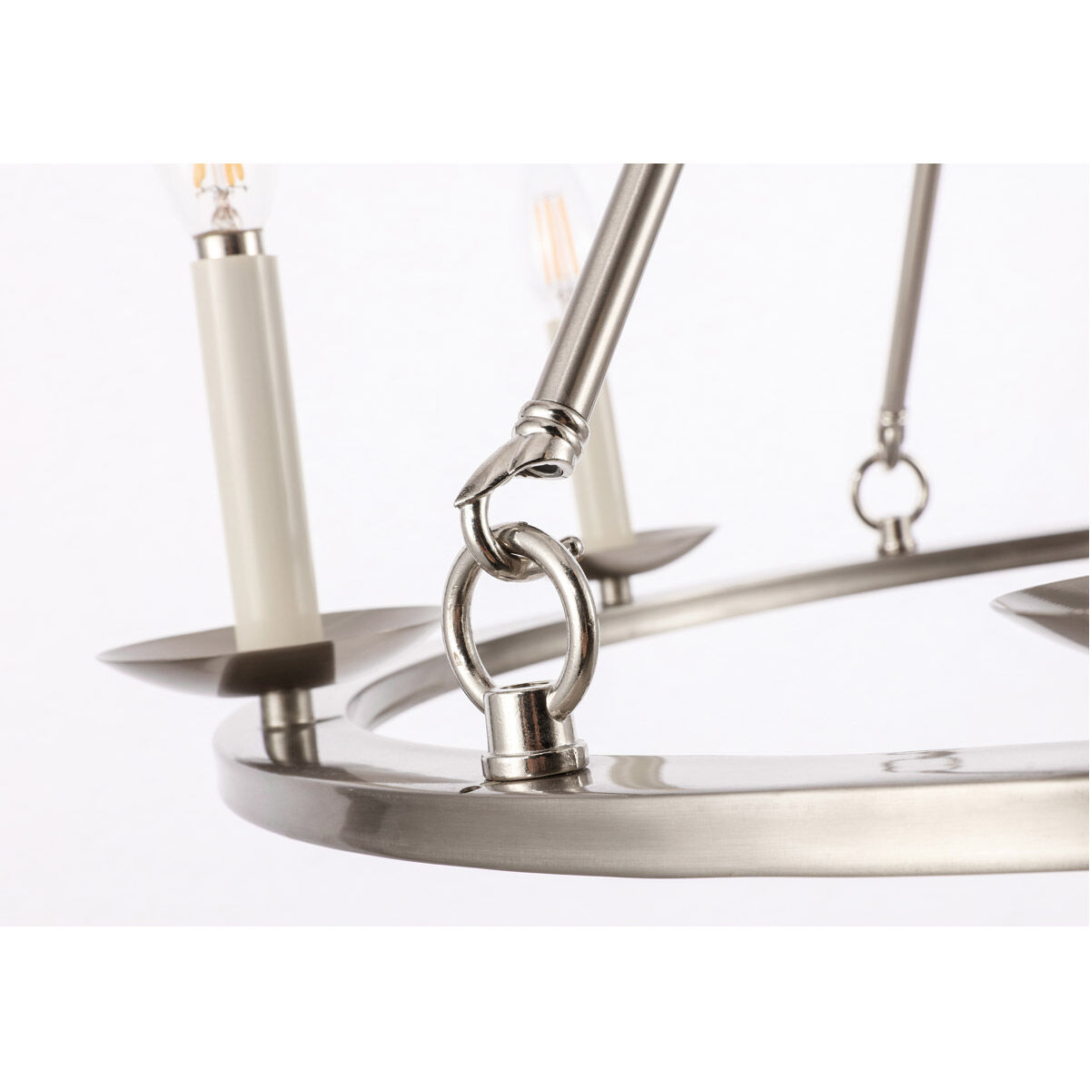 Jeannette 6 Light 36 inch Burnished Nickel Chandelier Ceiling Light