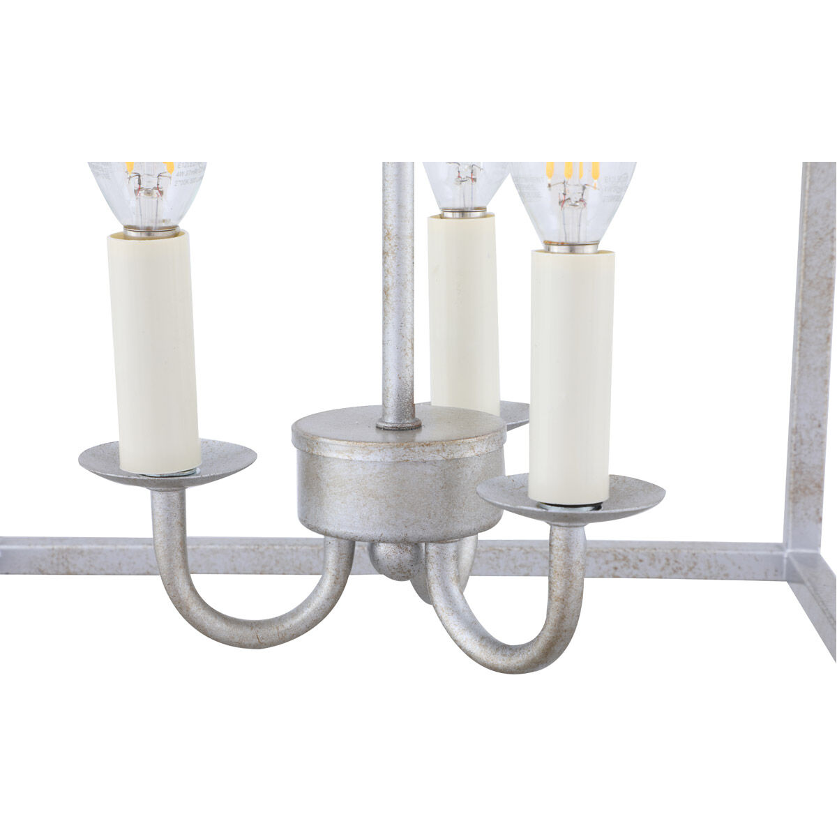 Oyster Bay 3 Light 12 inch Vintage Silver Pendant Ceiling Light