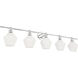 Rochester 5 Light 47 inch Chrome Wall sconce Wall Light