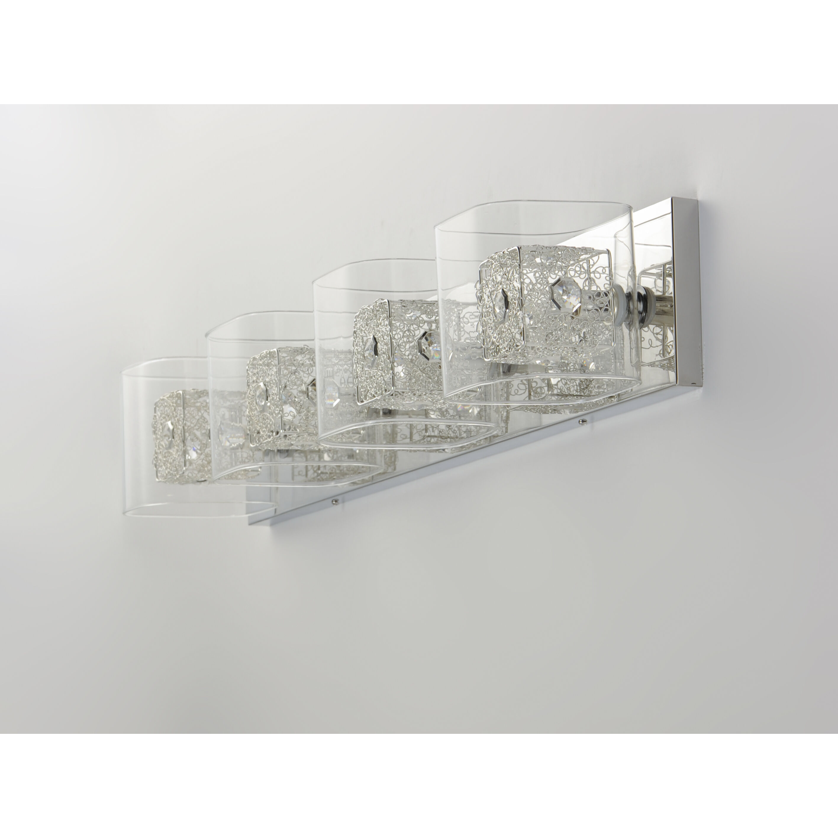 Westbury 4 Light 31 inch Polished Chrome Bath Vanity Light Wall Light