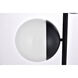 Oyster Bay 66 inch 40 watt Black Floor Lamp Portable Light