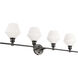 Rochester 4 Light 38 inch Black Wall sconce Wall Light