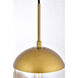 Oyster Bay 3 Light 18 inch Brass Pendant Ceiling Light