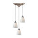 Perinton 3 Light 10 inch Satin Nickel Mini Pendant Ceiling Light
