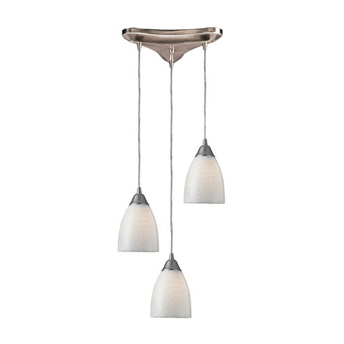 Perinton 3 Light 10 inch Satin Nickel Mini Pendant Ceiling Light