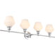 Rochester 4 Light 38 inch Chrome Wall sconce Wall Light