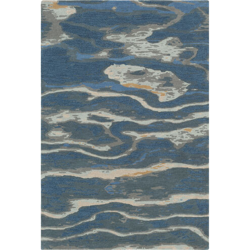 Radnor 96 X 60 inch Dark Blue Rug, Rectangle