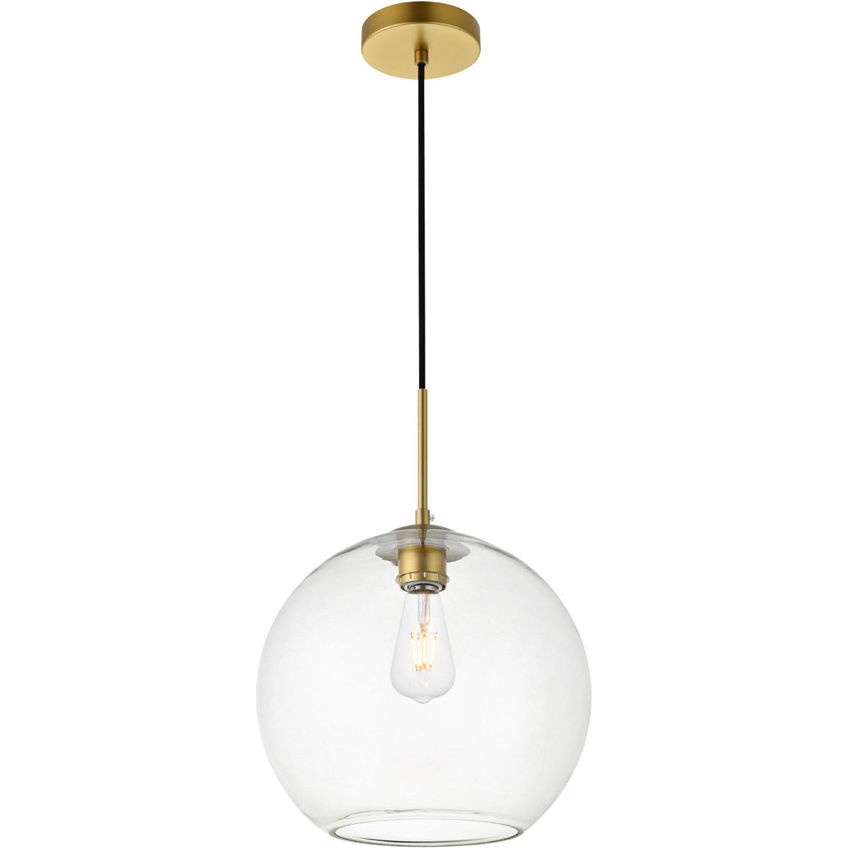 Huntington 1 Light 12 inch Brass Pendant Ceiling Light