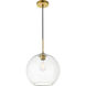 Huntington 1 Light 12 inch Brass Pendant Ceiling Light