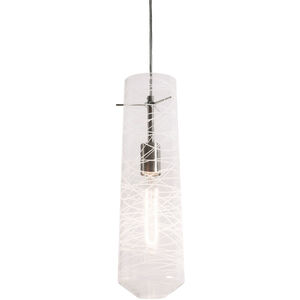Montauk 1 Light 5 inch Satin Nickel Pendant Ceiling Light in Clear Glass