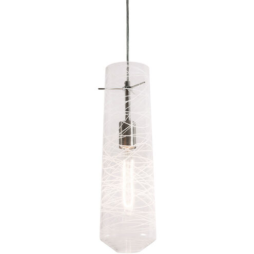 Montauk 1 Light 5 inch Satin Nickel Pendant Ceiling Light in Clear Glass