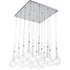 Collier LED 23 inch Polished Chrome Multi-Light Pendant Ceiling Light