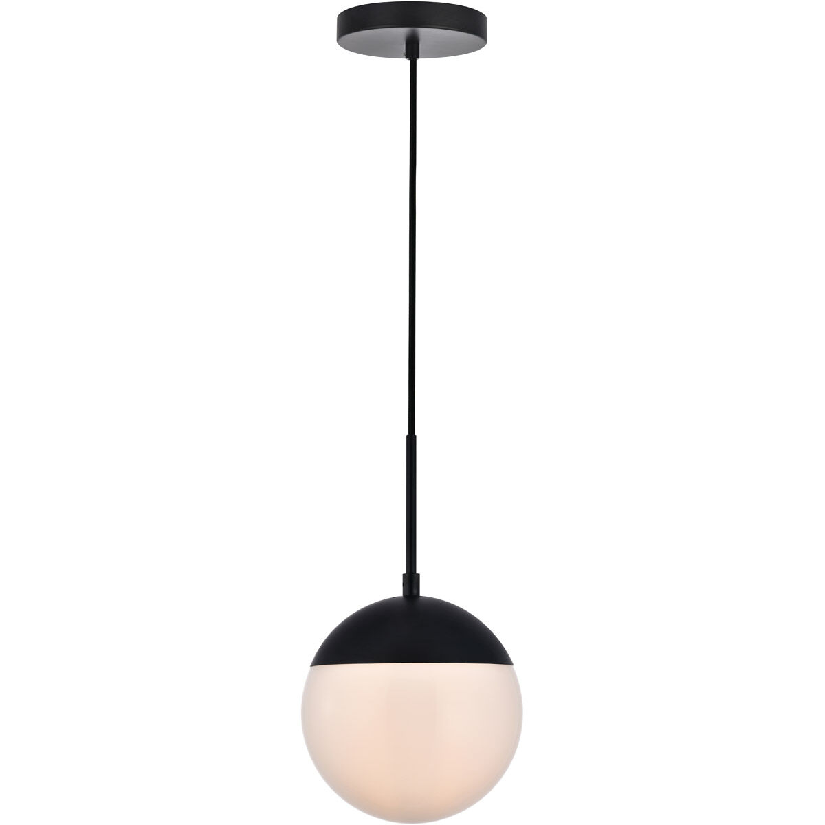 Oyster Bay 1 Light 8 inch Black Pendant Ceiling Light