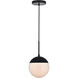 Oyster Bay 1 Light 8 inch Black Pendant Ceiling Light