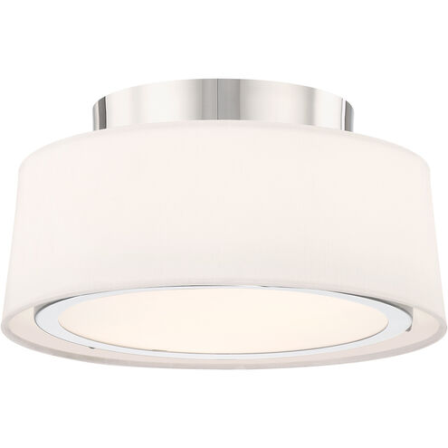 Stevens 2 Light 12 inch Polished Nickel Semi Flush Ceiling Light