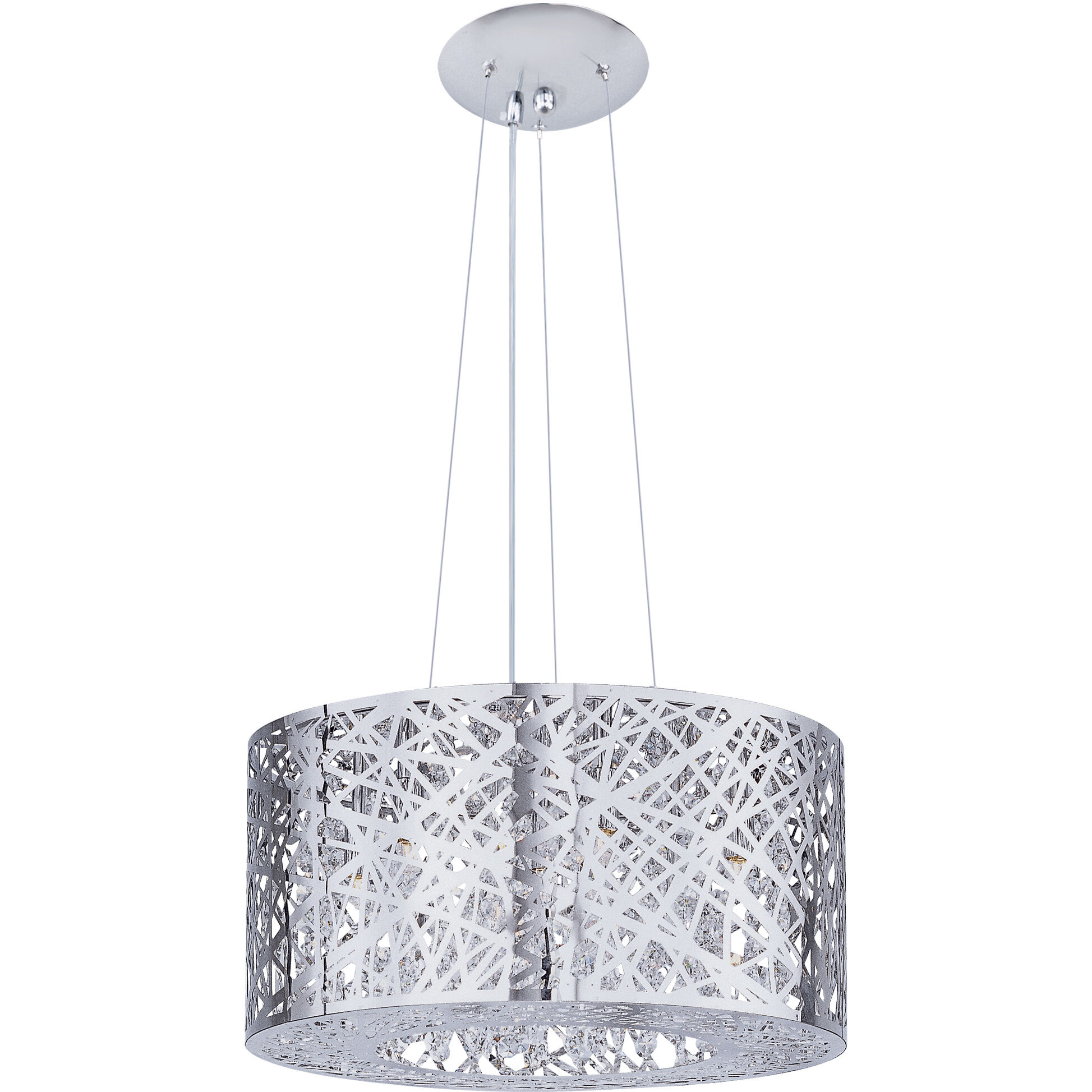 Troy 7 Light 15.75 inch Polished Chrome Multi-Light Pendant Ceiling Light