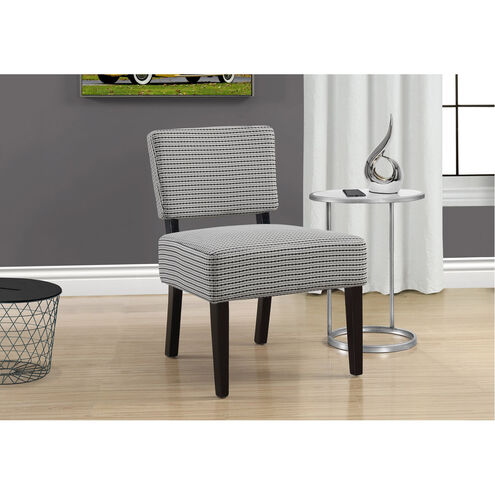 Bensalem Light Grey and Black Accent Chair