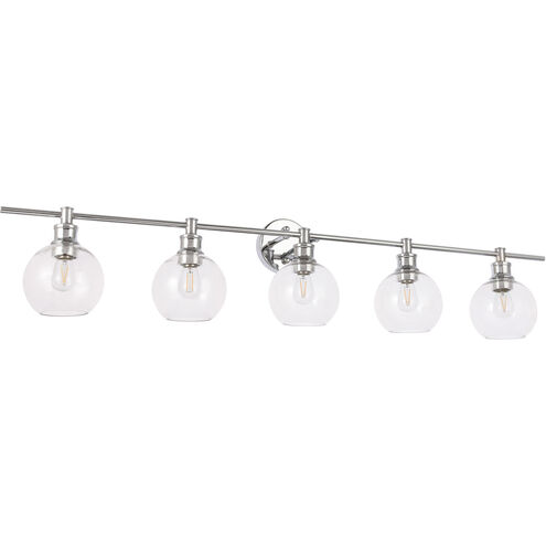Syracuse 5 Light 47 inch Chrome Wall sconce Wall Light