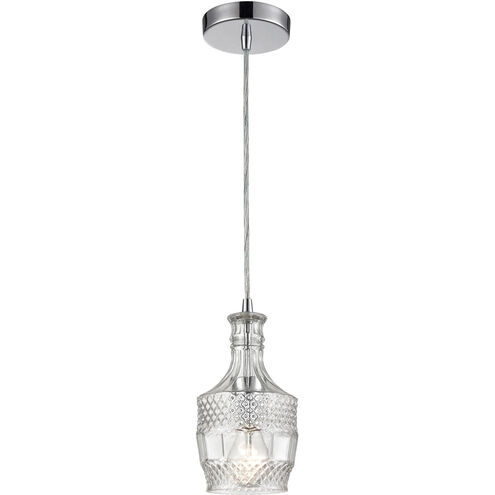 Hegins 1 Light 5 inch Chrome with Clear Mini Pendant Ceiling Light
