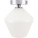 Rochester 1 Light 8 inch Chrome Flush Mount Ceiling Light