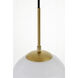 Huntington 3 Light 8 inch Brass Pendant Ceiling Light