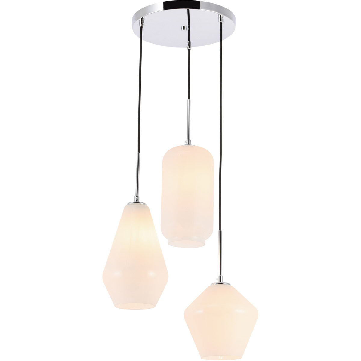 Rochester 3 Light 17 inch Chrome Pendant Ceiling Light