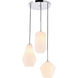 Rochester 3 Light 17 inch Chrome Pendant Ceiling Light