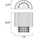 Pelham 1 Light 7.5 inch Polished Chrome ADA Wall Sconce Wall Light