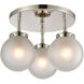 Altoona 3 Light 15 inch Polished Nickel Semi Flush Mount Ceiling Light