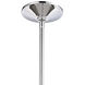 Pomfret 1 Light 6 inch Polished Chrome with Blue Mini Pendant Ceiling Light