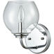 Glenolden 1 Light 8 inch Polished Chrome Vanity Light Wall Light