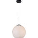 Huntington 1 Light 10 inch Black Pendant Ceiling Light