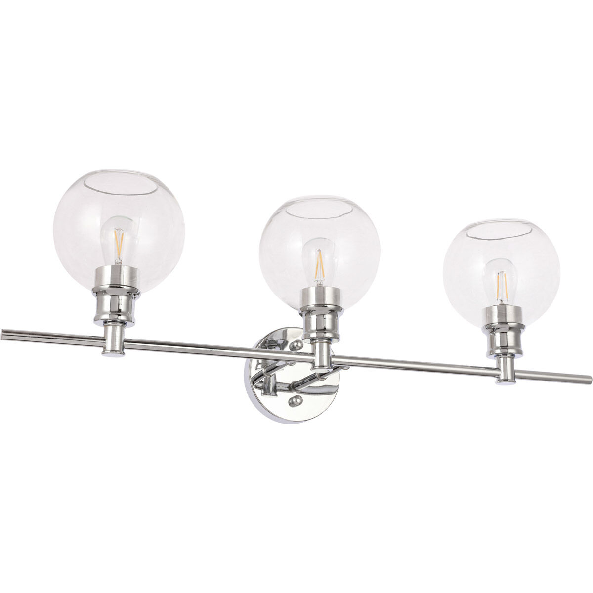 Syracuse 3 Light 28 inch Chrome Wall sconce Wall Light