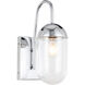 Malta 1 Light 4.8 inch Chrome Wall sconce Wall Light