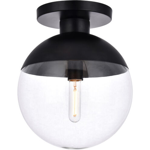 Oyster Bay 1 Light 12 inch Black Flush Mount Ceiling Light