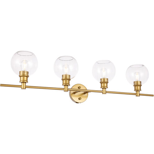 Syracuse 4 Light 38 inch Brass Wall sconce Wall Light