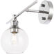 Syracuse 1 Light 14.7 inch Chrome Wall sconce Wall Light, Left