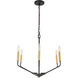 Geneseo 6 Light 22 inch Black and Brass Pendant Ceiling Light