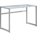 Exeter 48 X 22 inch Silver and White Computer Desk