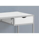 Cedarhurst 42 X 20 inch White and Silver Computer Desk