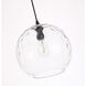 Pittsfield 1 Light 12 inch Black Pendant Ceiling Light