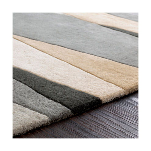 Philadelphia 48 inch Black/Cream/Taupe/Medium Gray/Butter Rugs, Wool